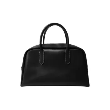 NOTHING WRITTEN Cow Leather Handbag Regular Women's Black
