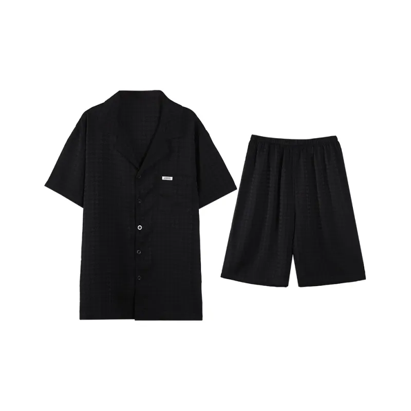 DAMOS·LOVE Pajama Set Men's Black-3