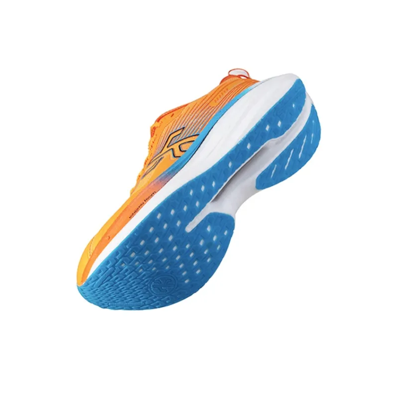 Dumb Cards Cushioning Anti Slip And Wear Resistant Lightweight Rebound Low Top Running Shoes Unisex Flame Orange-3