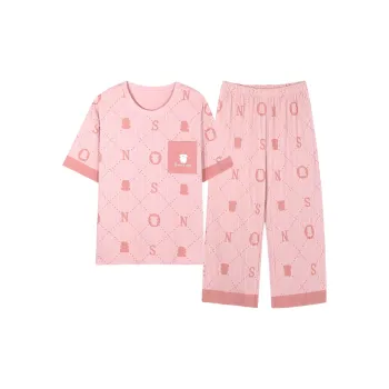 The Story Of The Flower Season Pajama Set Women's Pink