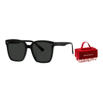 Prsr Plate Frame Square Sunglasses Unisex Black