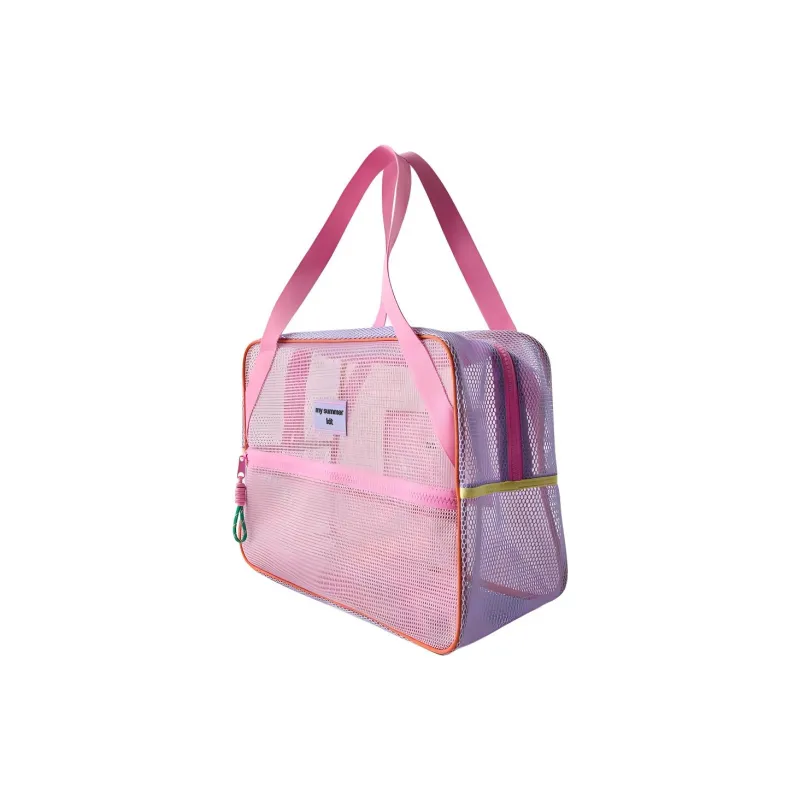 ZARA Polyester Handbag Regular Women's Pink & Purple-2