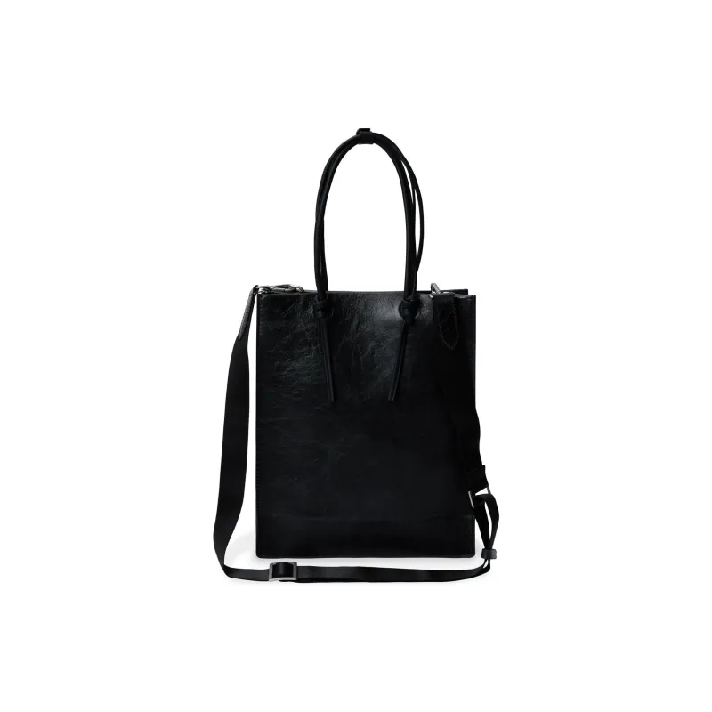 ADER ERROR Cow Leather Shoulder Bag, Crossbody Bag, Handbag Regular Men's Black-2