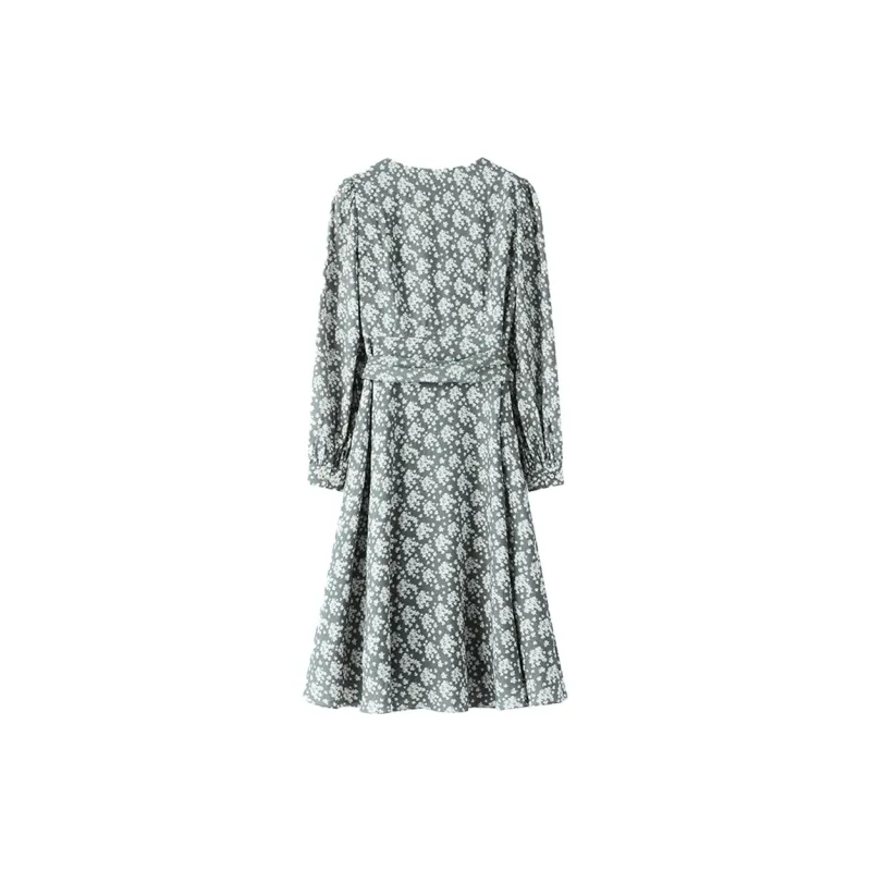 THE SEA LIFE Long Sleeved Dress Women's Shimmer Green-1