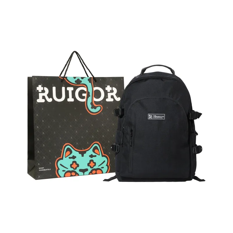 RUIGOR Fabric Backpack Unisex Ecru-14