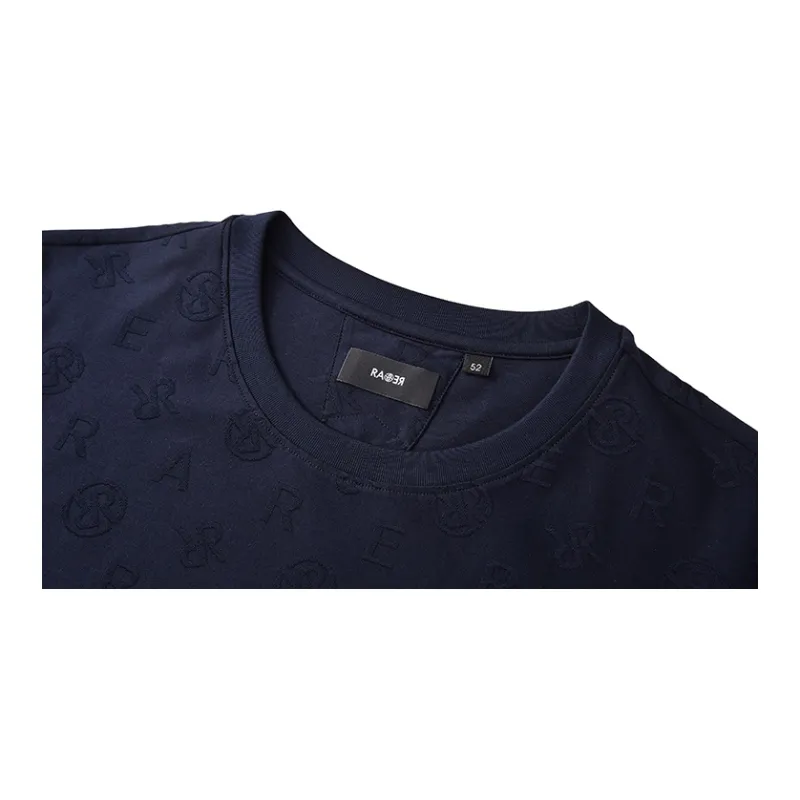 RARE Short Sleeved T Shirts Men's Navy Blue-3