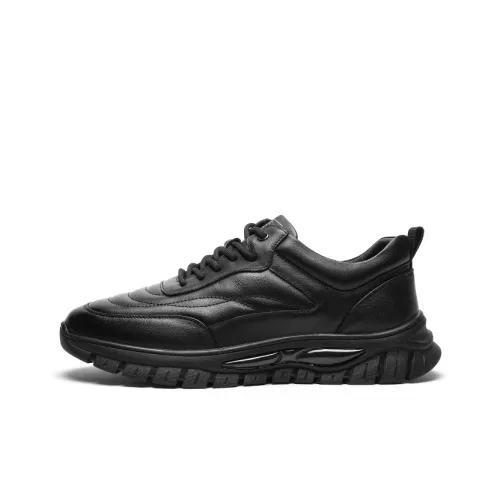 Mulinsen Casual Shoes Men Low-Top Black