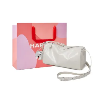 HARSON Cow Split Leather, Synthetic Leather Shoulder Bag, Crossbody Bag Regular Women's White
