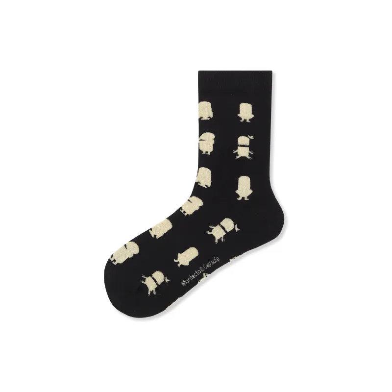Montecto&Capsule Mid Calf Socks Unisex-4