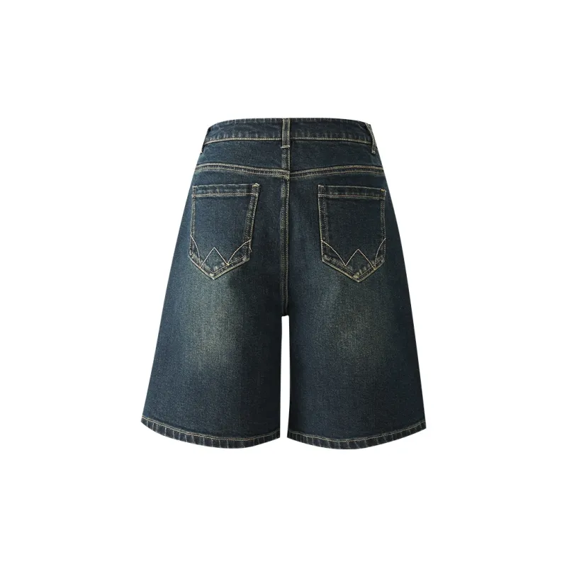 YALIDA Denim Shorts Women's Blue-1