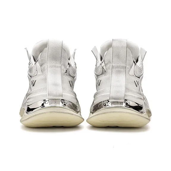 Pmt Nirvana Series Chunky Sneakers Unisex Low Top Silver/Gray-4