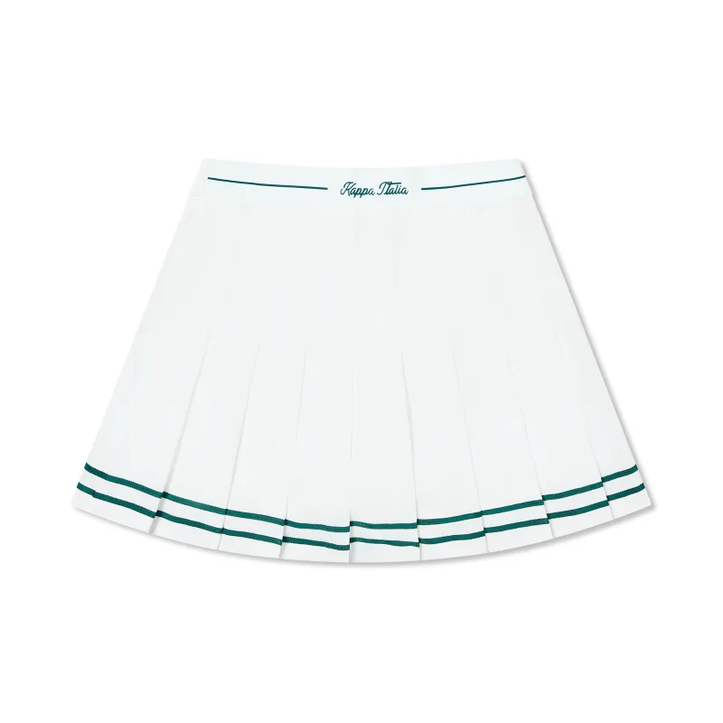Kappa 1916 SS24 Casual Short Skirts Women's White-1