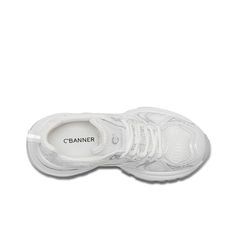 C°BANNER Low Top Chunky Sneakers Women's White-4