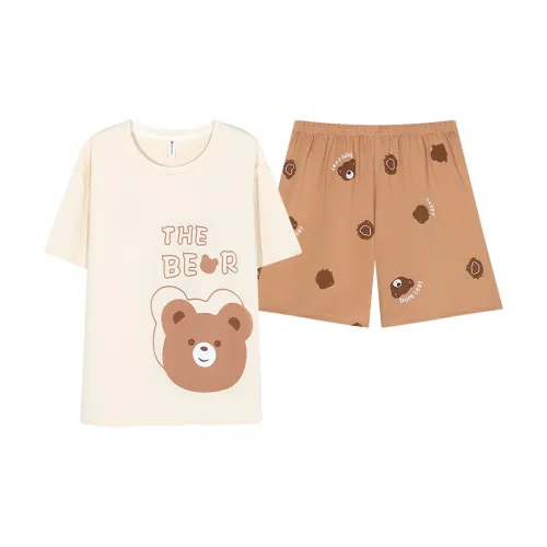 The Story Of The Flower Season Pajama Set Women's Apricot