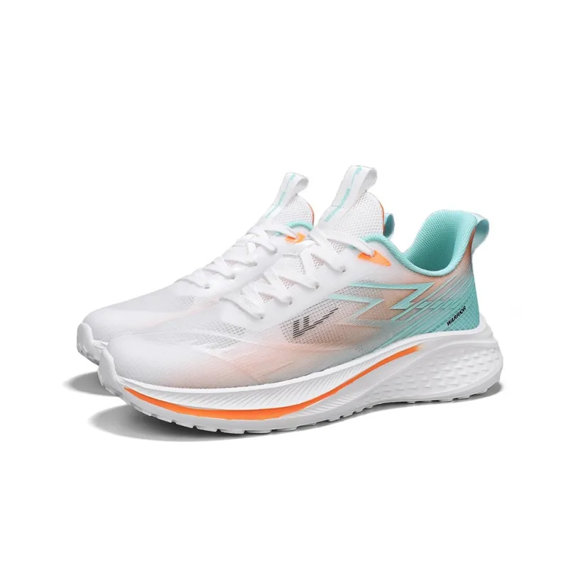 WARRIOR Running Shoes Men Low Top White Blue Yellow/Gray Blue Green/Gray Moon Orange/Black White-18