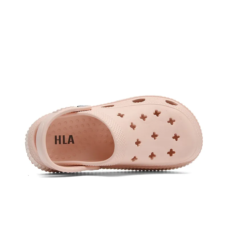 HLA Clogs Women's Squashy And Bouncy Feeling Platform Reversible Outerwear Seaside Slippers-12