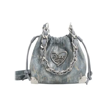 AILUXI Synthetic Leather Handbag Regular Medium Size Women's Luminous Blue