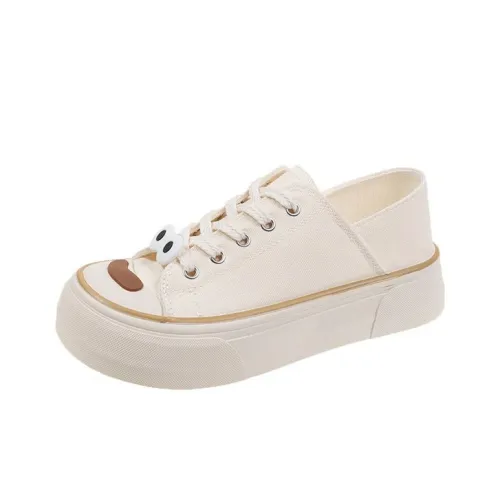 Flamingo Anti Slip Wear Resistant Low Top Canvas every shoes Women's