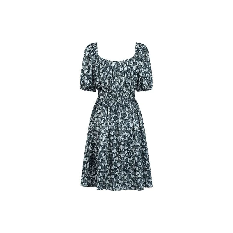 THE SEA LIFE Short Sleeved Dress Women's Spruce Green-1