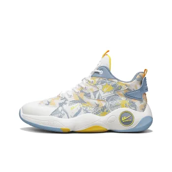 WARRIOR Basketball Shoes Men Mid Top Yellow