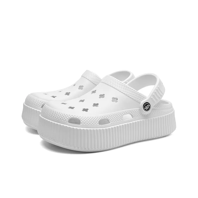 HLA Clogs Women's Squashy And Bouncy Feeling Platform Reversible Outerwear Seaside Slippers-1