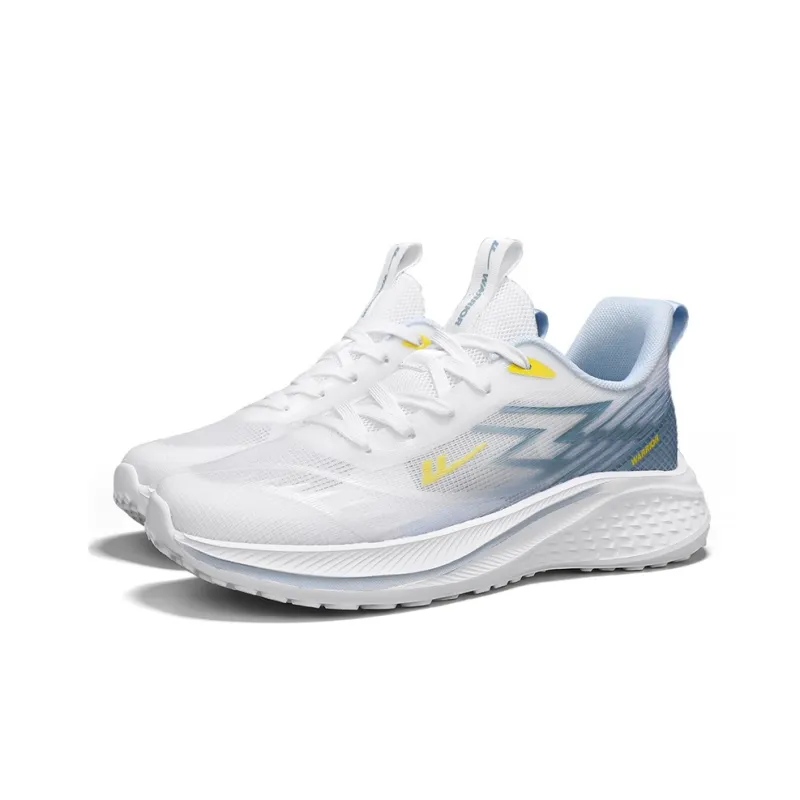 WARRIOR Running Shoes Men Low Top White Blue Yellow/Gray Blue Green/Gray Moon Orange/Black White-2
