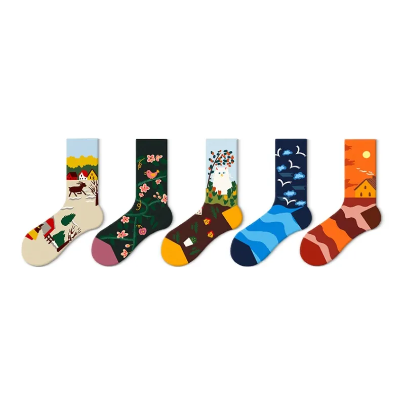 JKN Unisex Mid Calf Socks-11