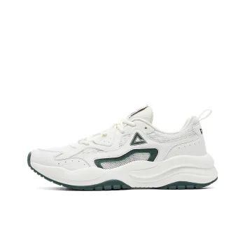 PEAK Shock Absorbing, Non Slip, Wear Resistant, Breathable And Lightweight Low Top Casual Shoes Men's Ecru Fruit Green