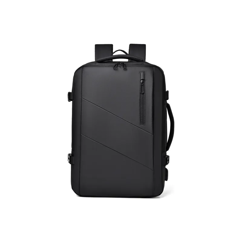 Dusen Kangaroo Oxford Backpack Regular Men's Black/Dark Gray-0