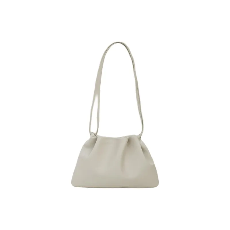 NOTHING WRITTEN Sheepskin Crossbody Bag Shoulder Bag Women's Light Beige-0