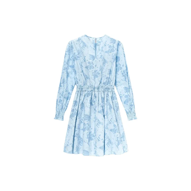 MICHAEL KORS SS24 Long Sleeved Dress Women's Light Blue-1
