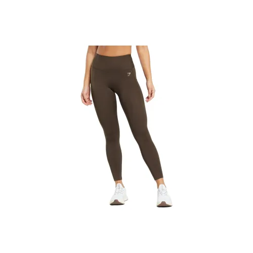 GYMSHARK Leggings Women's Filing Brown