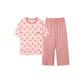 The Story Of The Flower Season Pajama Set Women's Pink