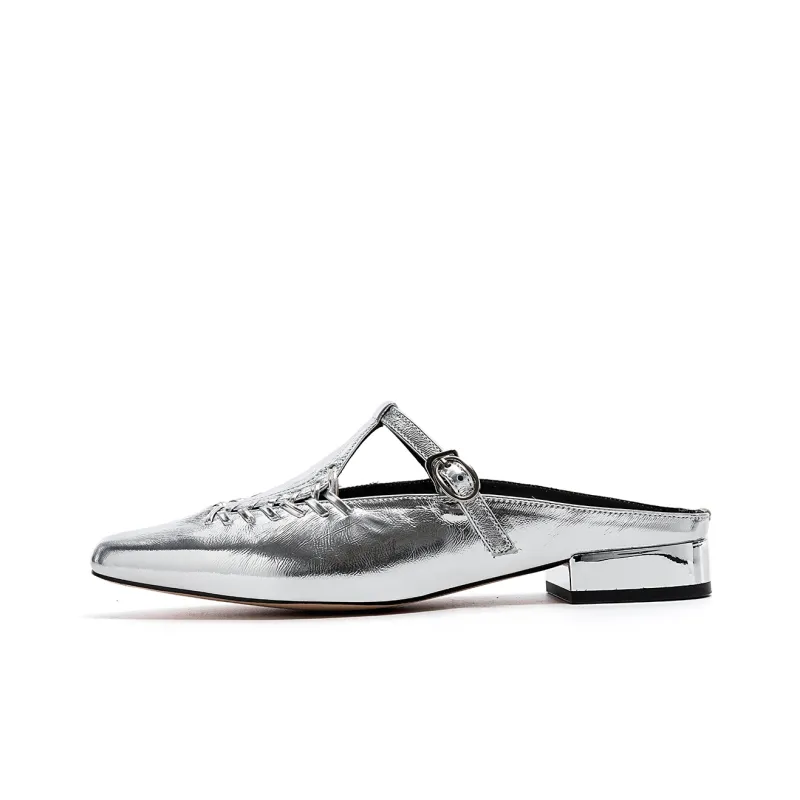 EBLAN Wrap toe Slippers Women's Silver-0