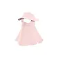 Vinyl Large Brim Long Sun Protection Mask — Pink[Non-Medical]