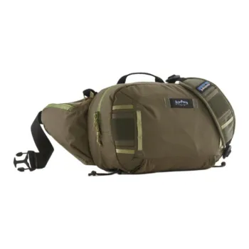 Patagonia Recycled Nylon With TPU Thermoplastic Polyurethane Outdoor Travel Fanny Pack Unisex Basin Green