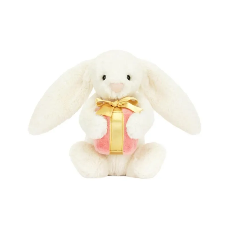 JELLYCAT Bashful Bunny With Present Plush Toy-0