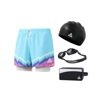 PEAK Swimming Sets Polyester Soak In Hot Springs Men's Blue