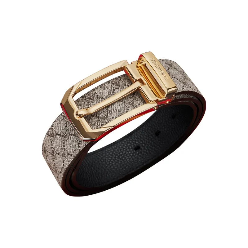 WilliamPOLO PVC Leather Belts Men's 3.8cm-1