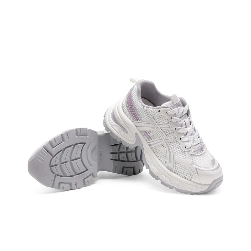 C°BANNER Low Top Chunky Sneakers Women's White Purple-3