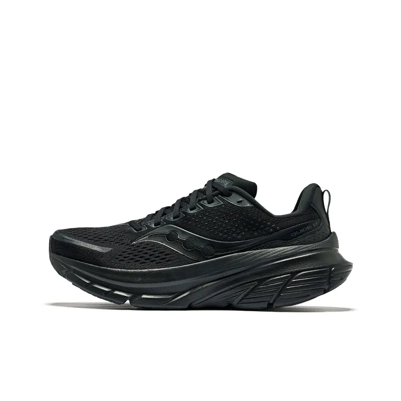 Saucony GUIDE 17 Coverage Low Top Running Shoes Men's Black-0