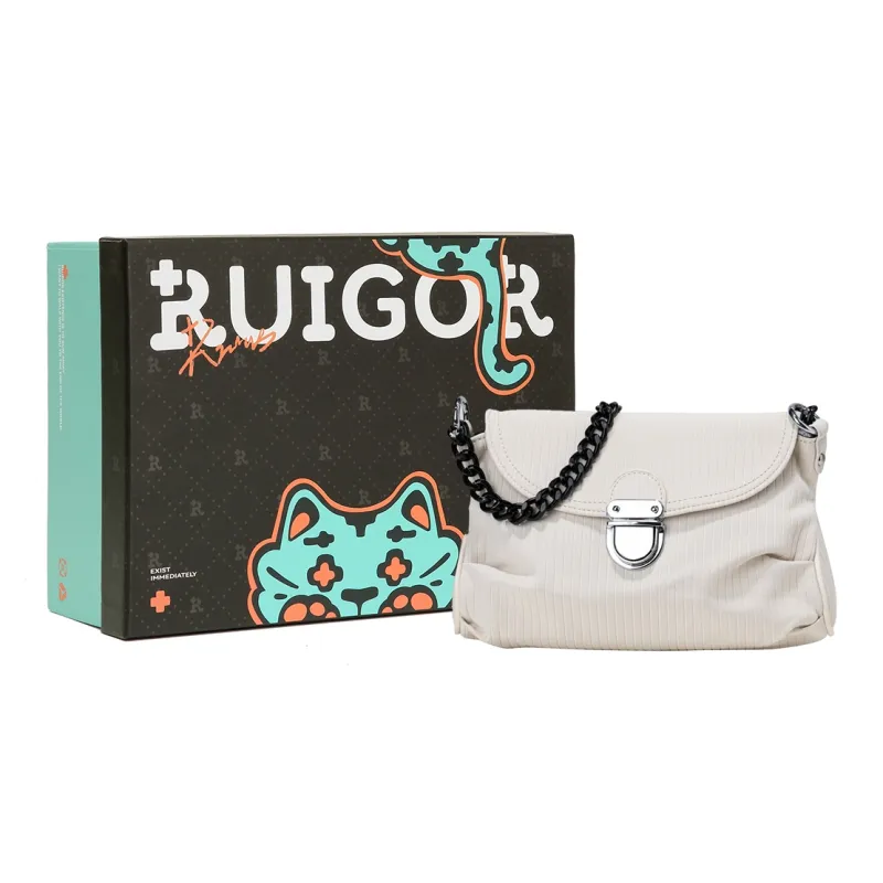 RUIGOR Fabric Shoulder Bag Hobo Bag Shoulder Bag Crossbody Bag Women's Black White-11