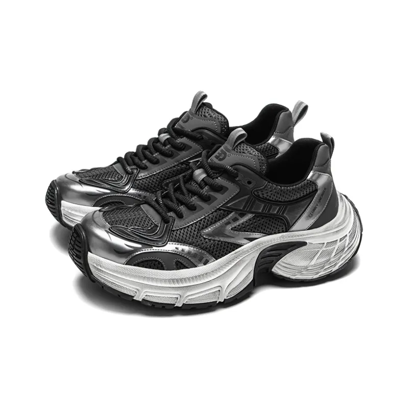 Meixi Height Increasing Low-Top Chunky Sneakers Men's-2