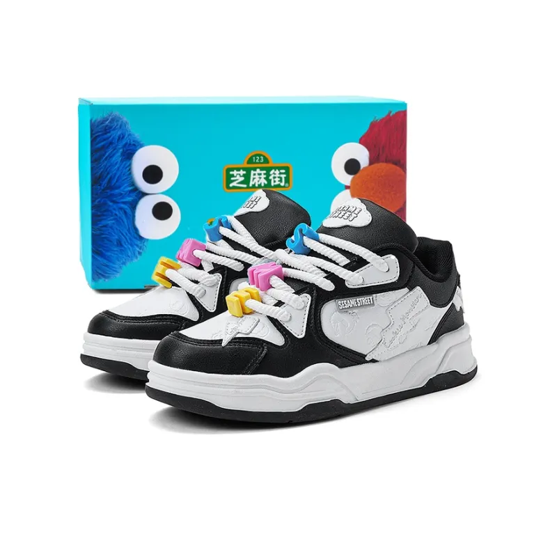 SESAME STREET Anti-Slip Wear-Resistant Low-Top Skateboard Shoes Unisex-5