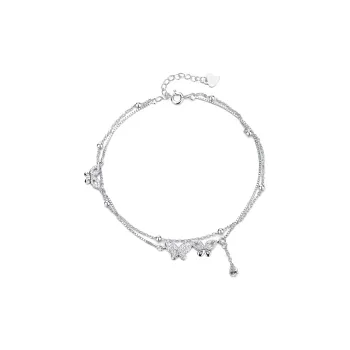SFER S925 Silver Anklets Women's