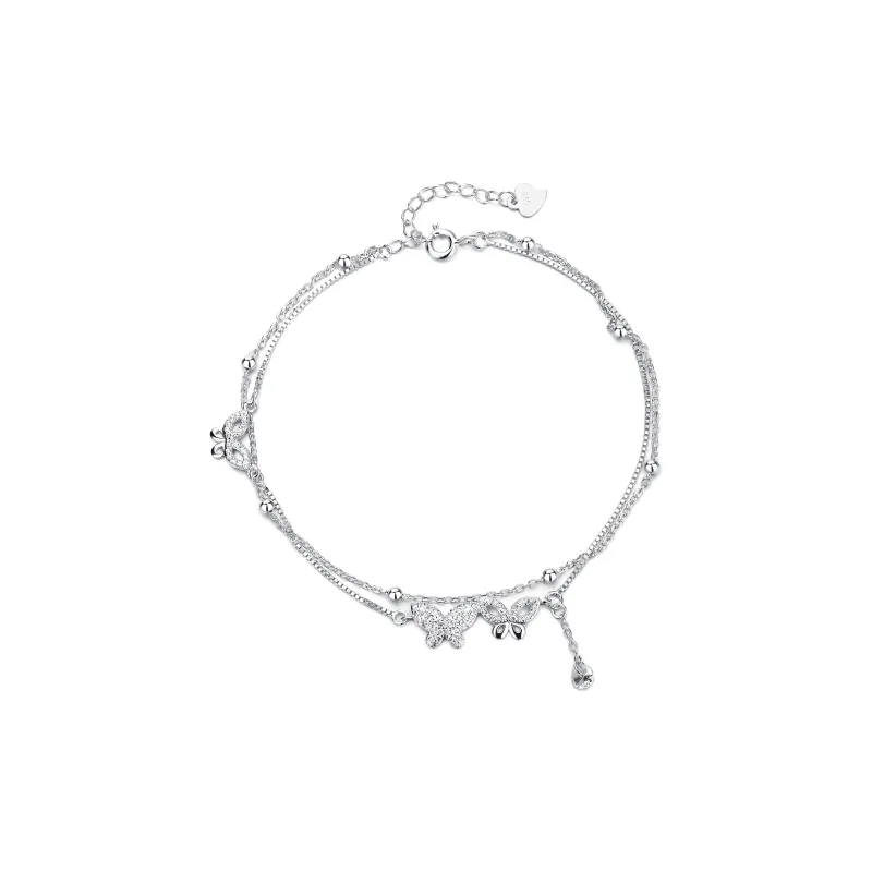 SFER S925 Silver Anklets Women's-0