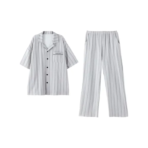 Jovini Pajama Set Unisex Light Gray