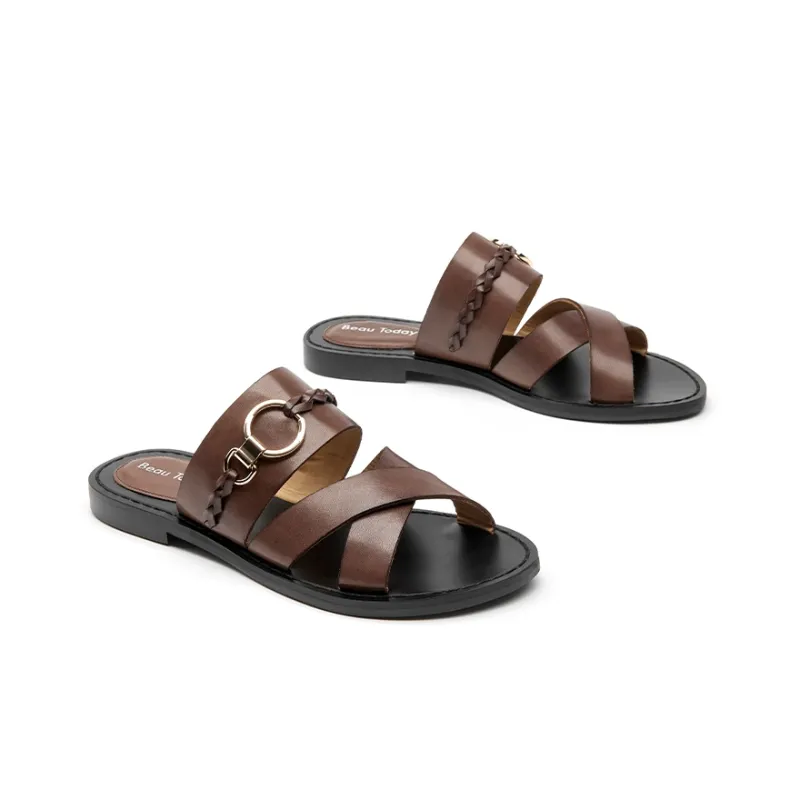 Beau Today Rubber Sole Slide Slippers Women's-27