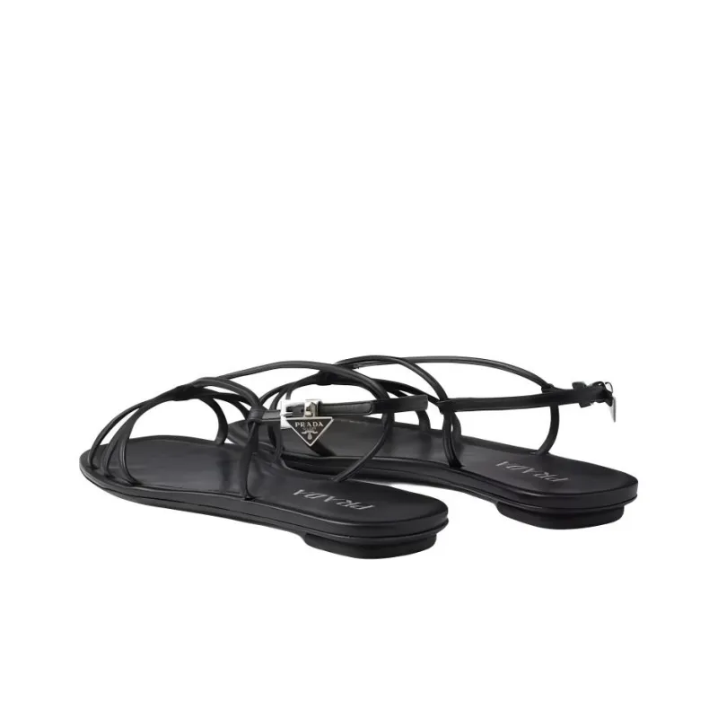PRADA Strap Sandals Women's Black-5