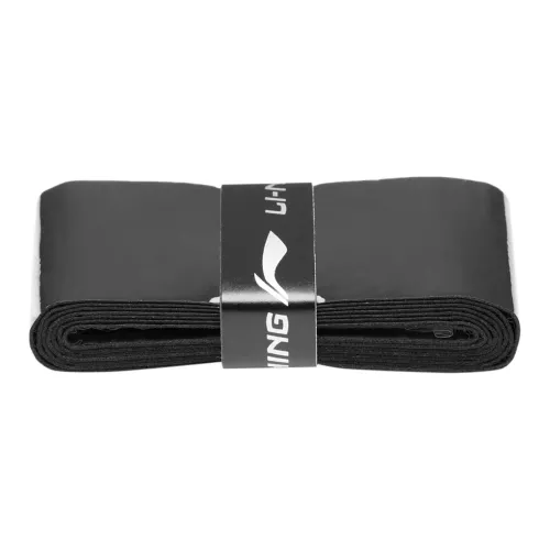LiNing Badminton Grip Tape Black Polyurethane Badminton Hall Thin 5 Pack